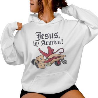 Jesus By Armbar Satan God Christian Faith Women Hoodie - Monsterry DE