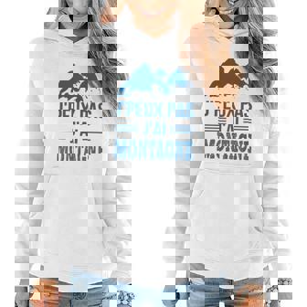 J'peux Pas J'ai Montagne Bleu Sweat à capuche femme - Cadeauxyz