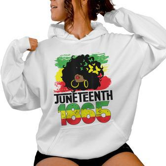 Junenth Is My Independence Day Black Freedom 1865 Women Hoodie - Seseable