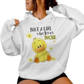 Just A Girl Who Loves Ducks Women Hoodie - Monsterry CA