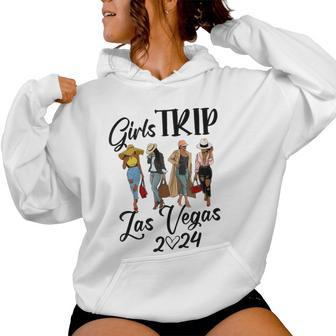Las Vegas Girls Trip 2024 Birthday Squad Vacation Women Hoodie - Seseable