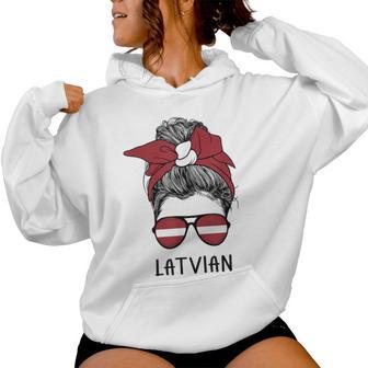 Latvian Girl Latvian Heritage Latvia Flag Women Hoodie - Thegiftio UK