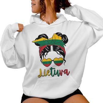 Lietuva Lithuania Lithuanian Girl Lietuvaite Lithuania Flag Women Hoodie - Thegiftio UK