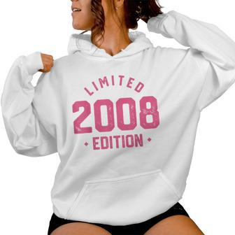 Limited 2008 Edition Sweet 16Th Birthday N Girl Pink Text Women Hoodie - Seseable