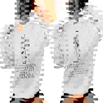 Locuciones Latinas Spqr Historia Roma Antigua Sudadera con capucha para mujer - Regaloses