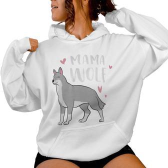 Mama Wolf Mom Wolf Lover Women Hoodie - Monsterry AU