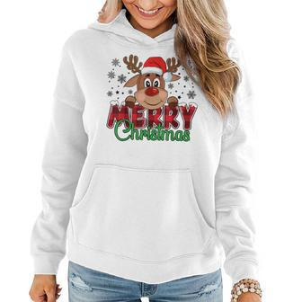 Merry Christmas Reindeer Family Matching Reindeer Women Hoodie - Thegiftio UK