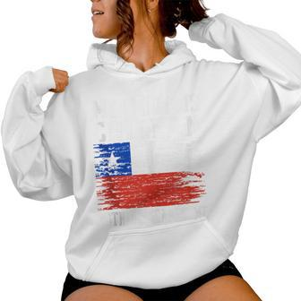 My Mom Is Chilean Nothing Scares Me Vintage Chilean Flag Women Hoodie - Monsterry