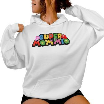 Mom Super Gamer Mommio For Women Hoodie - Seseable