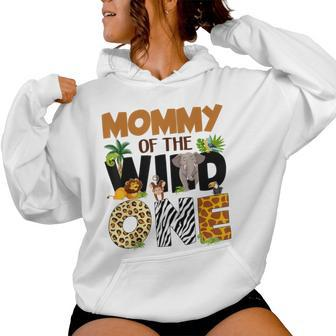 Mommy Of The Birthday Wild One Safari Mom And Dad Boy Family Women Hoodie - Monsterry CA