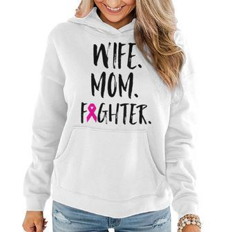 Mother's Day Wife Mom Fighter Breast Cancer Awareness Women Hoodie - Monsterry DE