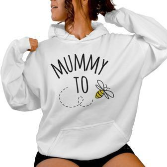 Mummy To Bee I'm Going To Be A Mum Pregnancy Announcement Women Hoodie - Thegiftio UK