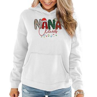 Nana Claus Ugly Christmas Sweater Merry Xmas Outfitt Women Hoodie - Seseable