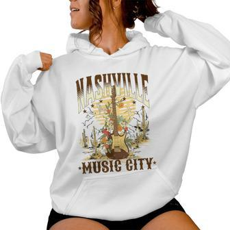 Nashville Country Music City Girls Trip Retro Nash Bash Bach Women Hoodie - Thegiftio UK