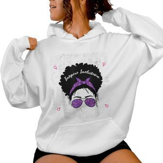 National Women's History Month 2024 History Month Messy Bun Women Hoodie - Seseable