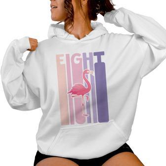 Niños 8 Años Cumpleaños Retro Flamingo Flamencos Niña Sudadera con capucha para mujer - Regaloses