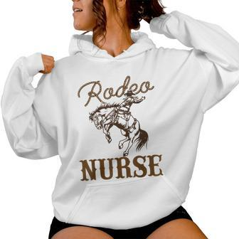 Nurse 1St First Birthday Cowboy Rn Western Rodeo Party Women Hoodie | Mazezy DE
