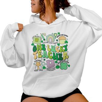 One Lucky Teacher St Patrick's Day Irish Teacher Lucky Era Women Hoodie - Monsterry UK