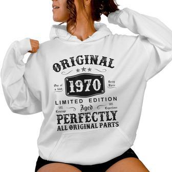 Original 1970 54 Cumpleaños Regalo 54 Años Hombre 1970 Sudadera con capucha para mujer - Regaloses