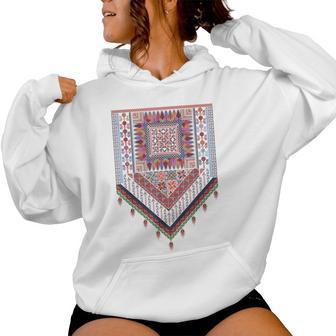 Palestine Trational Girls Palestinian Woman Thobe Thob Women Hoodie - Thegiftio UK