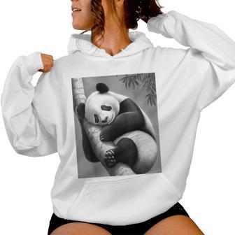 Panda Sleeping Cute Panda Panda Lovers Women Hoodie - Thegiftio UK