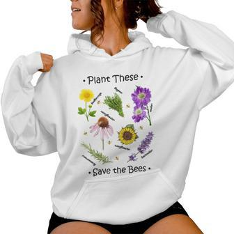 Plant These Save The Bees Bee Women Hoodie - Monsterry UK
