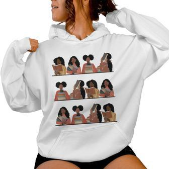 Pretty And Educated Black Read African American Bhm Women Hoodie - Seseable
