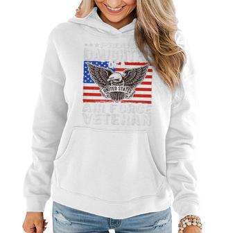 Proud Daughter Of A Us Air Force Veteran Patriotic Military Women Hoodie - Monsterry UK