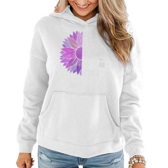 Purple Up Military Child Sunflower Military Brats Month Women Hoodie - Monsterry UK