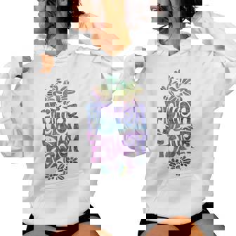 Retro Psicodélico Hippie De Los 70 De Flower Power Sudadera con capucha para mujer - Regaloses