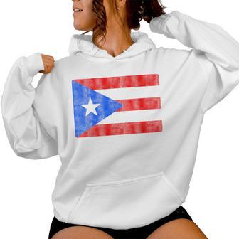 Retro Puerto Rican Flag Of Puerto Rico Pr Souvenir Kid Women Women Hoodie - Thegiftio UK