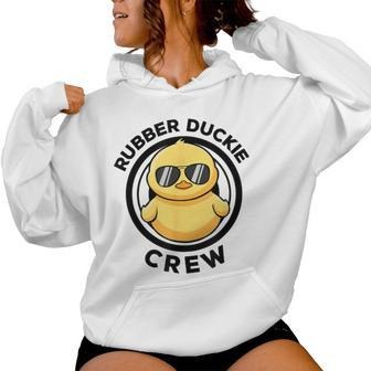 Rubber Duckie Crew I Love Ducks Lovers Rubber Duck Women Hoodie - Thegiftio UK