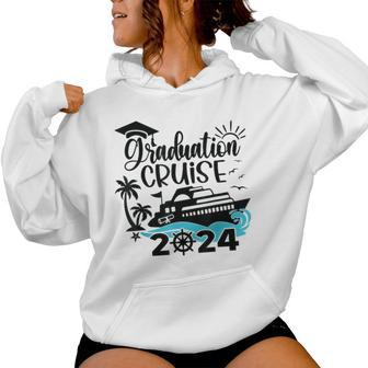 Senior Graduation Trip Cruise 2024 Ship Party Cruise Womens Women Hoodie - Seseable