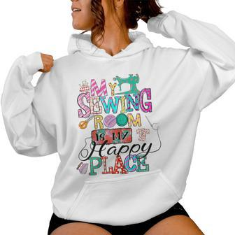 Sewing Mom Quilting Yarn Graphic Seamstress Sewing Themed Women Hoodie - Monsterry DE
