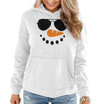 Snowman Face Family Christmas Matching Costume Kid Women Hoodie - Seseable