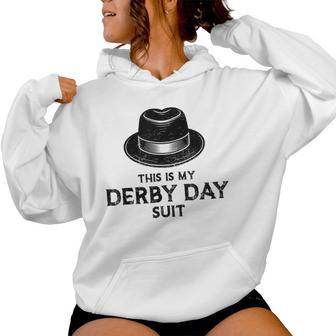 Suit Derby 2024 Horse Racing This Is My Derby Women Hoodie | Mazezy