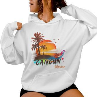 Summer Vacation Cancun Mexico Beach Kid Women Hoodie - Monsterry CA