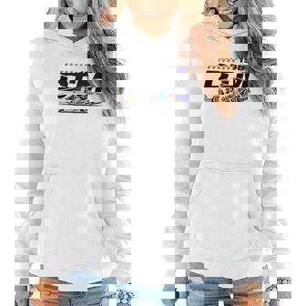 Sweat à capuche femme Blanc DTM 1984, Hommage Course de Voitures de Tourisme - Cadeauxyz