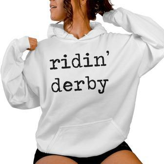 Talk Derby To Me Horse Racing Ridin Derby 2024 Women Women Hoodie - Seseable
