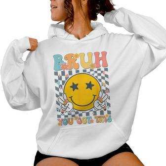 You Got This Testing Day Groovy Motivational Teacher Student Women Hoodie | Mazezy