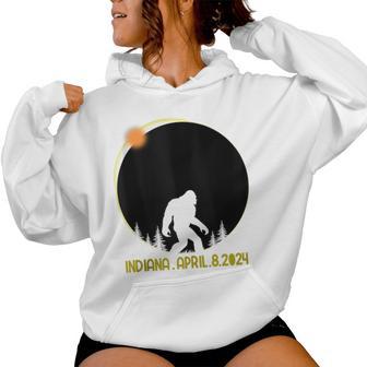 Total Solar Eclipse 2024 Bigfoot Indiana Men Women Hoodie - Thegiftio UK