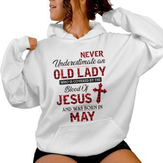 Never Underestimate An Old Lady Who Is Covered By-May Women Hoodie - Monsterry DE