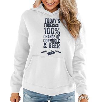 Vintage Cornhole Cornhole And Beer Women Hoodie - Monsterry