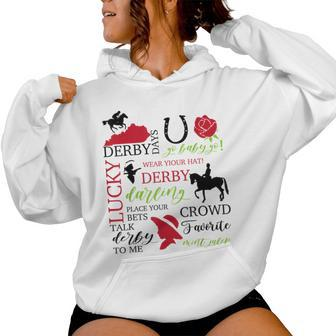 Vintage It's Derby 150 Yall Talk Derby To Me Horse Racing Women Hoodie | Mazezy AU
