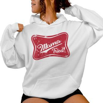 Vintage Mama Tried Retro Country Outlaw Music Western Women Hoodie - Monsterry DE