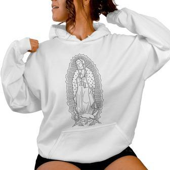 Virgen De Guadalupe Our Lady Of Guadalupe Virgin Christian Women Hoodie - Thegiftio UK