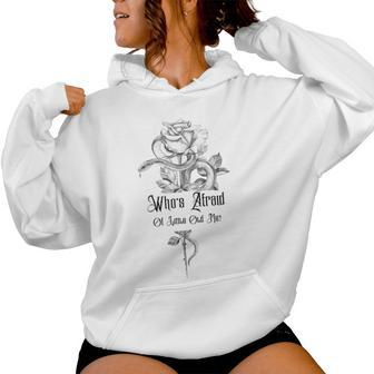 Who's Afraid Of Little Old Me- Snake Cool Confident Women Women Hoodie - Seseable