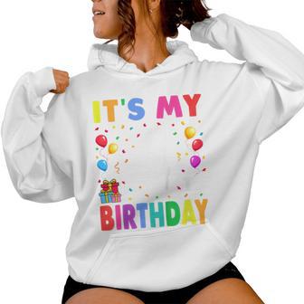 Youth It's My 4Th Birthday 4 Four Happy Birthday Boys Or Girls Women Hoodie - Thegiftio UK