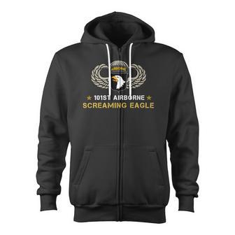 101St Airborne Screaming Eagle Us Army Vets Patriotic Veteran Day T Shirt Zip Up Hoodie - Monsterry UK