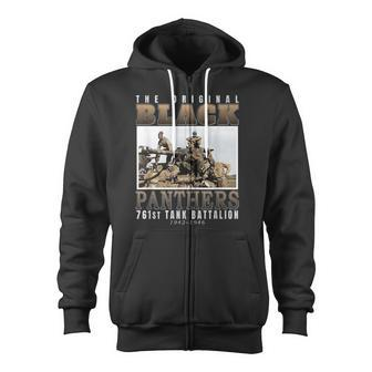 761St Tank Battalion Tribute Black Panthers Ww2 Heroes Zip Up Hoodie - Monsterry CA